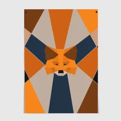 Постер Metamask. Крипто лиса