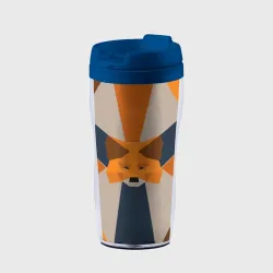 Термокружка-непроливайка Metamask. Крипто лиса