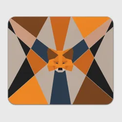 Прямоугольный коврик для мышки Metamask. Крипто лиса