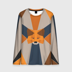 Мужской лонгслив 3D Metamask. Крипто лиса