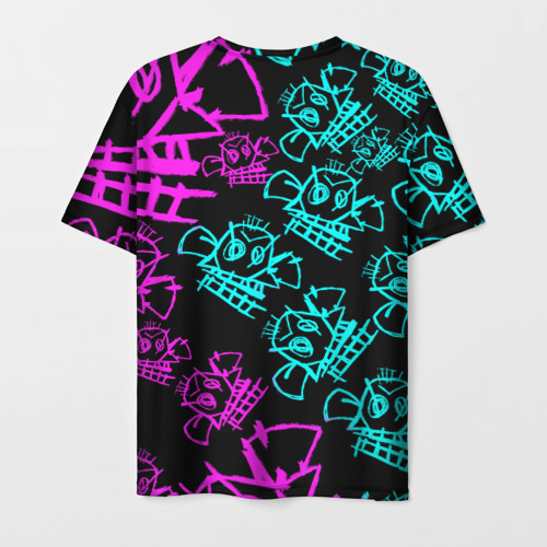 Мужская футболка 3D Jinx Джинкс neon pattern - фото 2