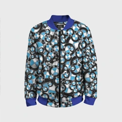 Детский бомбер 3D BMW pattern logo