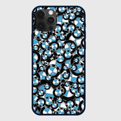Чехол для iPhone 12 Pro BMW pattern logo