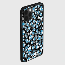 Чехол для iPhone 12 Pro BMW pattern logo - фото 2