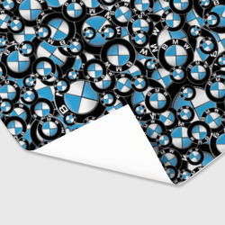Бумага для упаковки 3D BMW pattern logo - фото 2