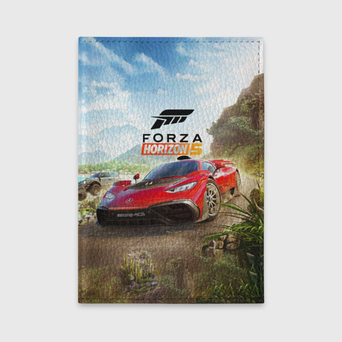 Обложка для автодокументов Forza Horizon 5 AMG, цвет голубой