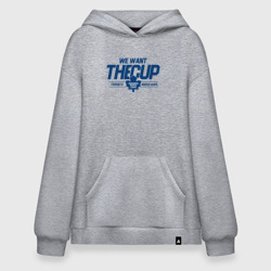 Худи SuperOversize хлопок Toronto Maple Leafs We want the cup Торонто Мейпл Лифс