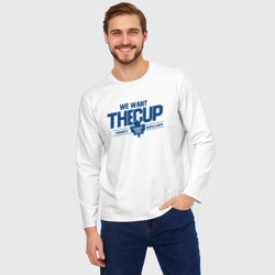 Мужской лонгслив oversize хлопок Toronto Maple Leafs We want the cup Торонто Мейпл Лифс - фото 2