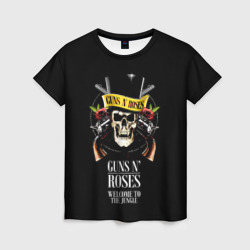 Женская футболка 3D Guns n roses, группа