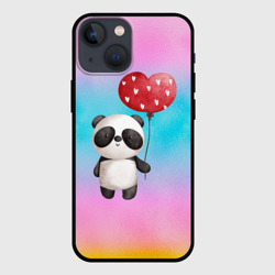Чехол для iPhone 13 mini Маленькая панда с сердечком
