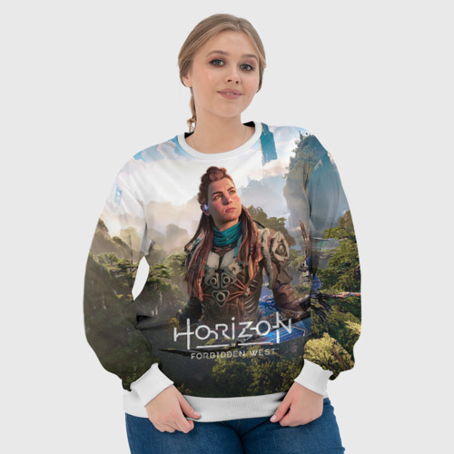 Женский свитшот 3D Aloy Элой Horizon, цвет 3D печать - фото 6