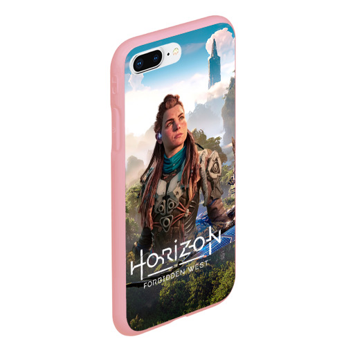 Чехол для iPhone 7Plus/8 Plus матовый Aloy Элой Horizon, цвет баблгам - фото 3