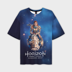 Мужская футболка oversize 3D  Aloy   horizon