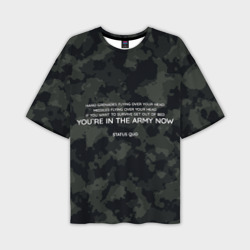 Мужская футболка oversize 3D Army now