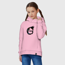 Детское худи Oversize хлопок Обнимашки волк и кошка - фото 2