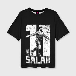 Женская футболка oversize 3D Мохамед Салах Mohamed Salah