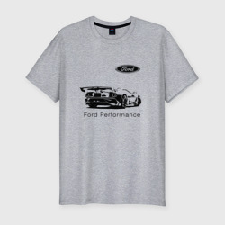 Мужская футболка хлопок Slim Ford performance - racing team