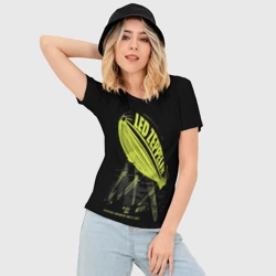 Женская футболка 3D Slim Led Zeppelin Лед Зеппелин - фото 2