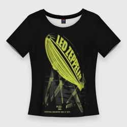 Женская футболка 3D Slim Led Zeppelin Лед Зеппелин