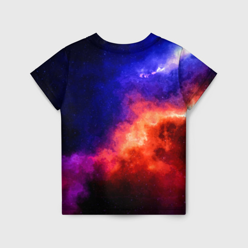 Детская футболка 3D Весы - знак в космосе, цвет 3D печать - фото 2