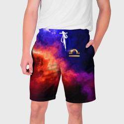 Мужские шорты 3D Весы - знак в космосе