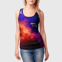 Женская майка 3D Скорпион - знак в космосе - фото 2