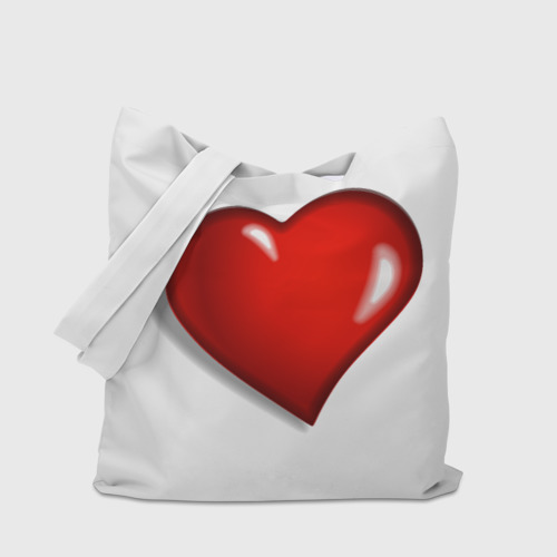 Шоппер 3D Сердце большое мультяшное - фото 4