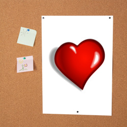 Постер Сердце большое мультяшное - фото 2