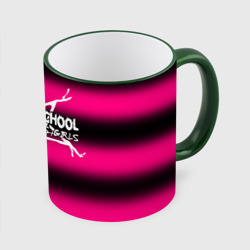 Кружка с полной запечаткой Satan school for bad boys and girls Pink