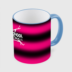 Кружка с полной запечаткой Satan school for bad boys and girls Pink