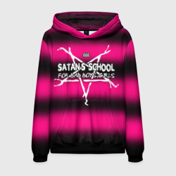 Мужская толстовка 3D Satan school for bad boys and girls Pink