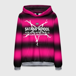 Мужская толстовка 3D Satan school for bad boys and girls Pink