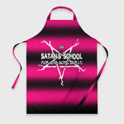 Фартук 3D Satan school for bad boys and girls Pink