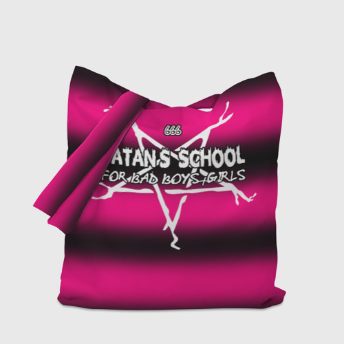 Шоппер 3D Satan school for bad boys and girls Pink - фото 4