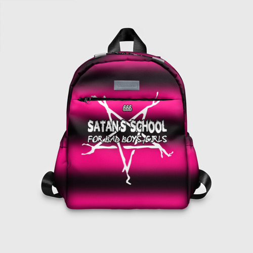 Детский рюкзак 3D Satan school for bad boys and girls Pink