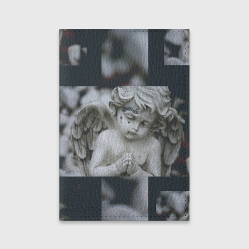 Обложка для паспорта матовая кожа Angel Lil Peep GBC, цвет черный