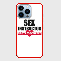 Чехол для iPhone 14 Pro Секс Инструктор Sex instructor