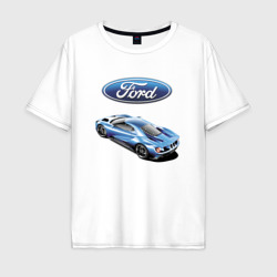 Мужская футболка хлопок Oversize Ford Motorsport Racing team