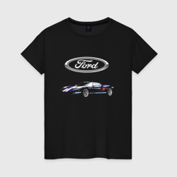 Женская футболка хлопок Ford Racing