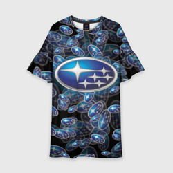 Детское платье 3D Subaru Big logo pattern