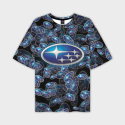 Мужская футболка oversize 3D Subaru Big logo pattern