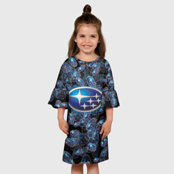 Детское платье 3D Subaru Big logo pattern - фото 2