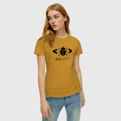 Женская футболка хлопок Bug hunter - фото 2