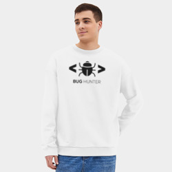 Мужской свитшот oversize без начеса хлопок Bug hunter - фото 2