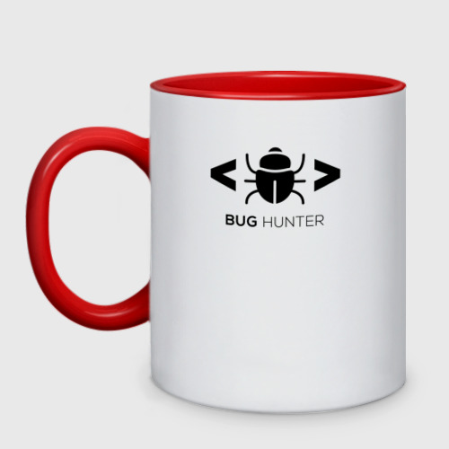 Кружка двухцветная Bug hunter
