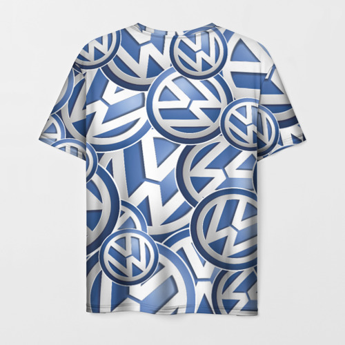 Мужская футболка 3D Volkswagen logo Pattern, цвет 3D печать - фото 2