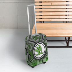Чехол для чемодана 3D Skoda carbone pattern - фото 2