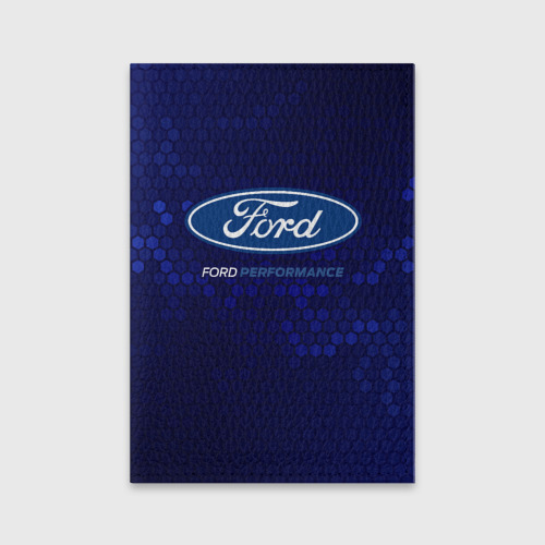 Обложка для паспорта матовая кожа Ford - performance, цвет черный