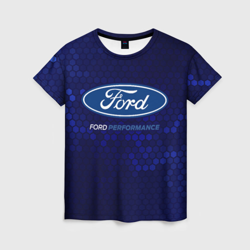 Женская футболка 3D Ford - performance, цвет 3D печать