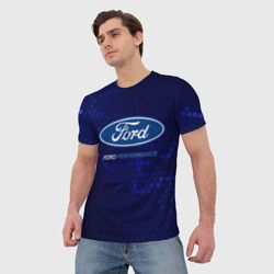 Мужская футболка 3D Ford - performance - фото 2